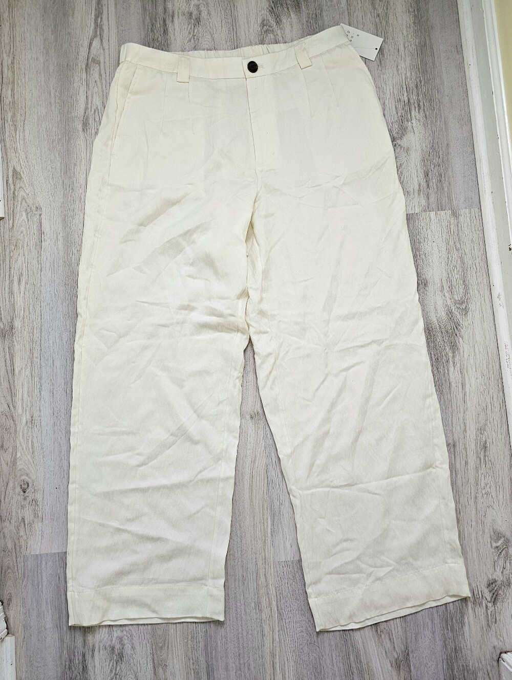 NWT A New Day Casual Cream Wide Leg Pants  Size 14